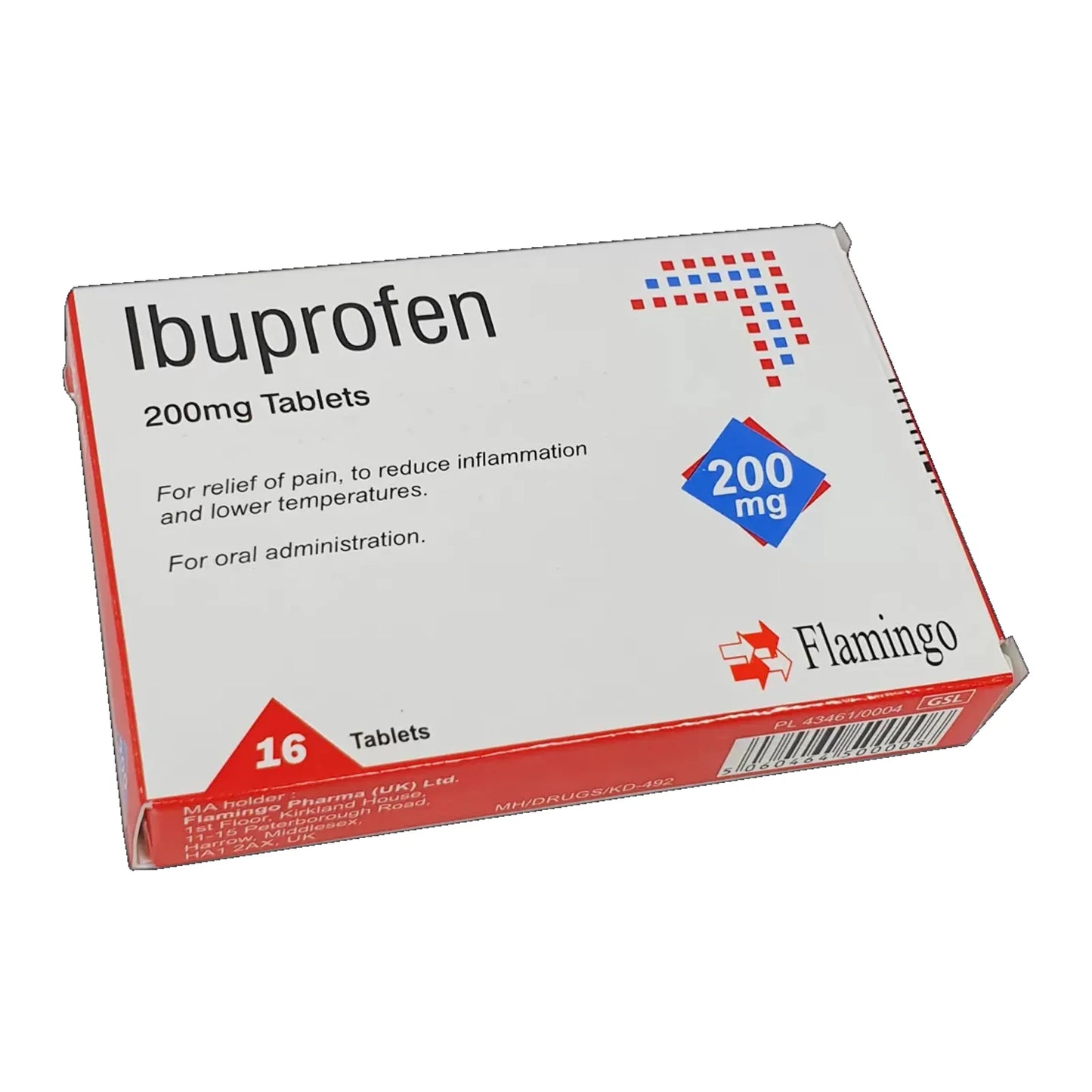 Flamingo Ibuprofen Tablets 200mg 16's