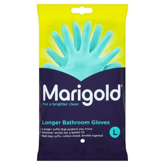 Marigold Longer Bathroom Gloves Large