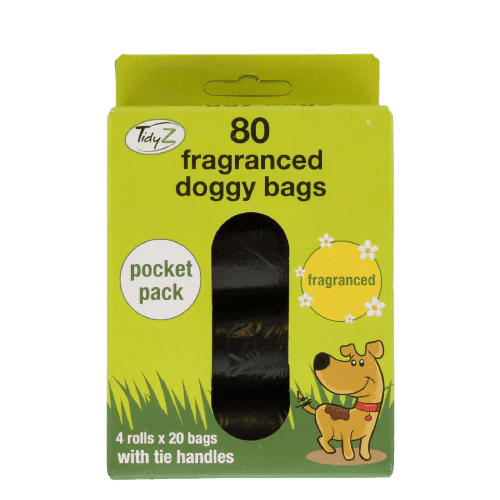 TidyZ Dog Poop Bags 80's Ex Large Degradable (4 x 20)