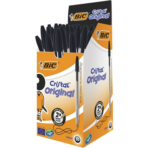 Bic Ball Point Pen Black - 50 Pack