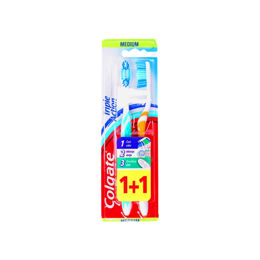 Colgate Toothbrushes Triple Action Twin Pack