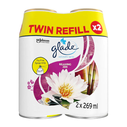 Glade Auto Spray Twin Refill 269ml Relaxing Zen