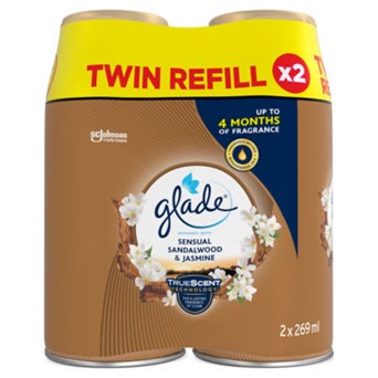 Glade Auto Spray Twin Refill 269ml Sandalwood & Jasmine