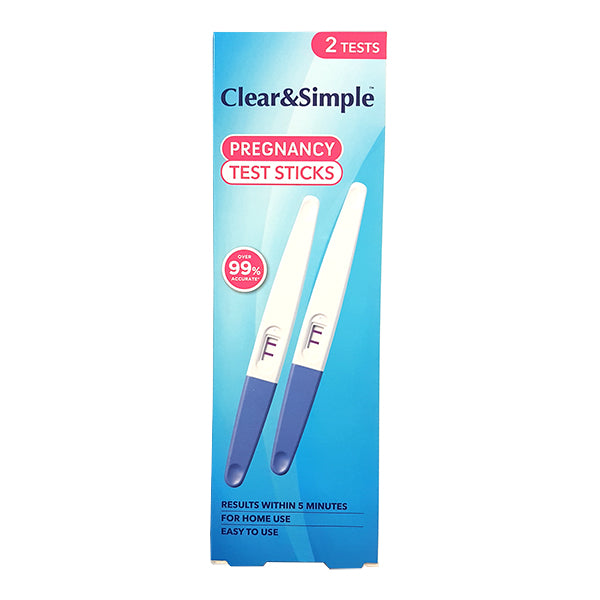 Healthpoint Clear & Simple Pregnancy Test Stick Twin (2 Tests)