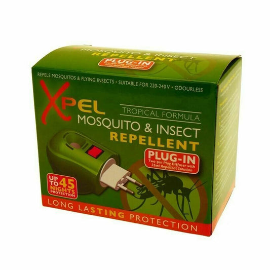 Xpel Mosquito Repellent Plug-In + Refill - 35ml (EU Plug)