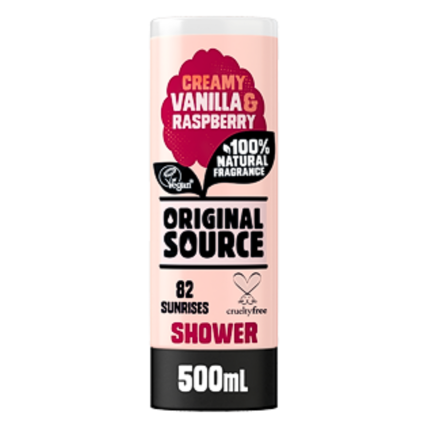 Original Source Shower Gel 500ml Vanilla & Raspberry