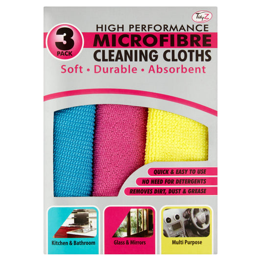 TidyZ Micro Fibre Cloths 3's